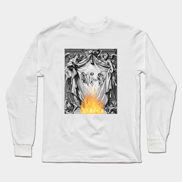 Angel with fire Long Sleeve T-Shirt by Canimsubensila 